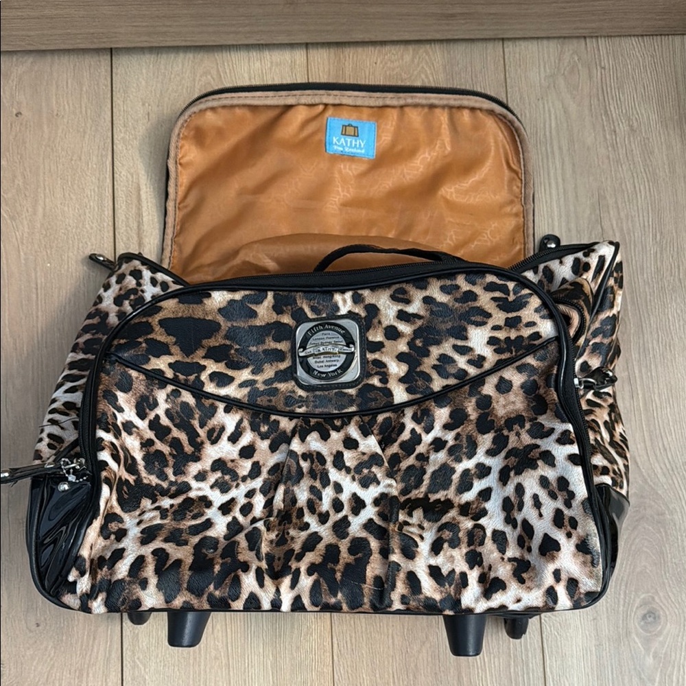 Kathy Van Zeeland Animal Print Travel Bag